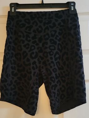 Balance Black Leopard Athletic Bike Shorts - Women